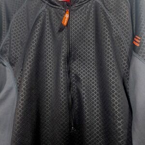 WarmR Freeze Out Mens 3XL Black 1/2 Zip Long Sleeve Thermal Cycling Zip Jacket